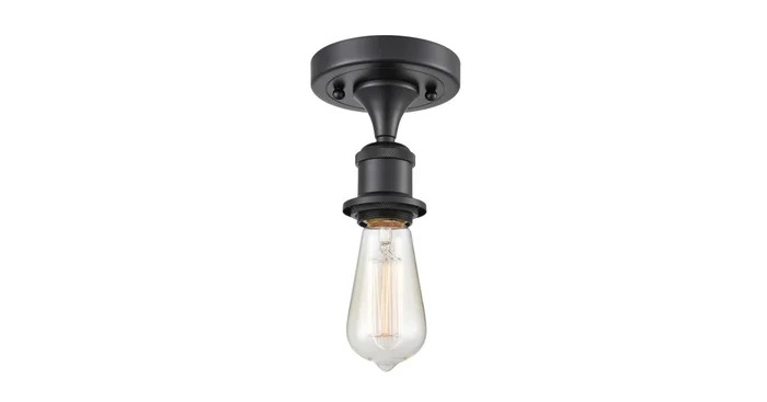 Innovations Lighting Bare Bulb Single Light 8″ Wide Flush Mount Ceiling Fixture