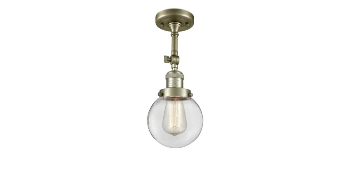 Innovations Lighting Beacon Single Light 6″ Wide Semi-Flush Ceiling Fixture