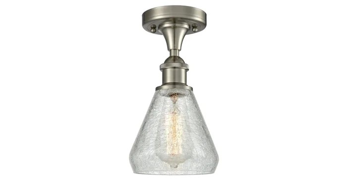 Innovations Lighting Conesus Single Light 6″ Wide Semi-Flush Ceiling Fixture