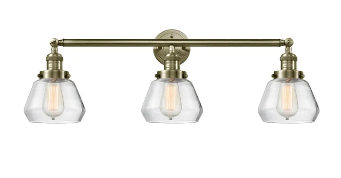 Innovations Lighting Fulton 3 Light 30″ Wide Bathroom Vanity Light with Multiple Shade Options