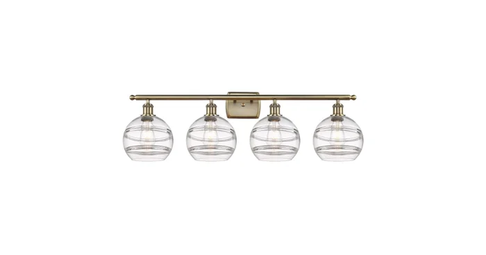 Innovations Lighting Rochester 4 Light 38″ Wide Vanity Light