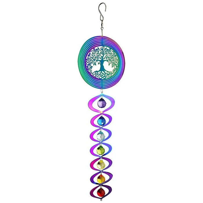 Iridescent Tree of Life Spinner for Home or Office Decor – Red Carpet Studios