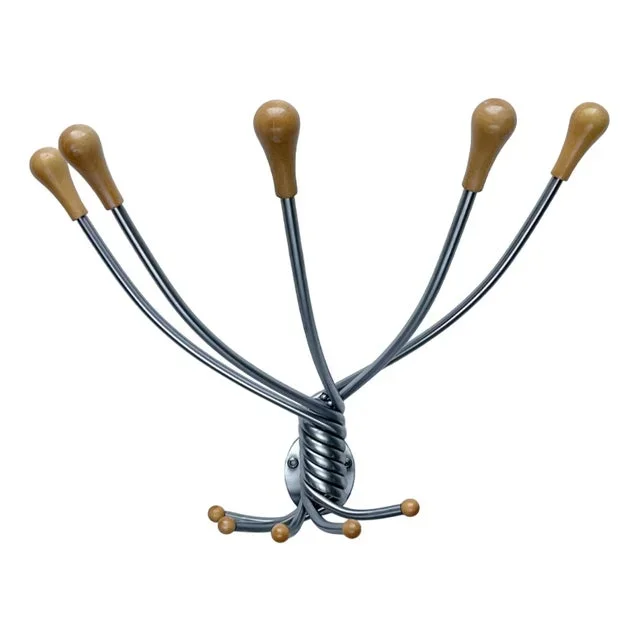 Italian Postmodern Octopus Wall Coat Rack by J. De Pas, P. Lomazzi and D. D`Urbino for Zanotta, 1990s