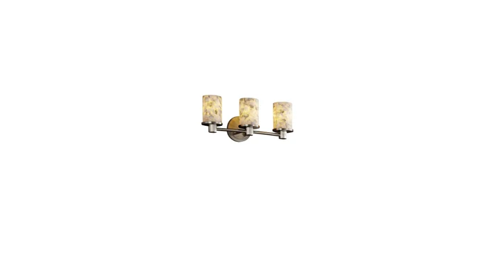 Justice Design Group Alabaster Rocks 3 Light Vanity Light
