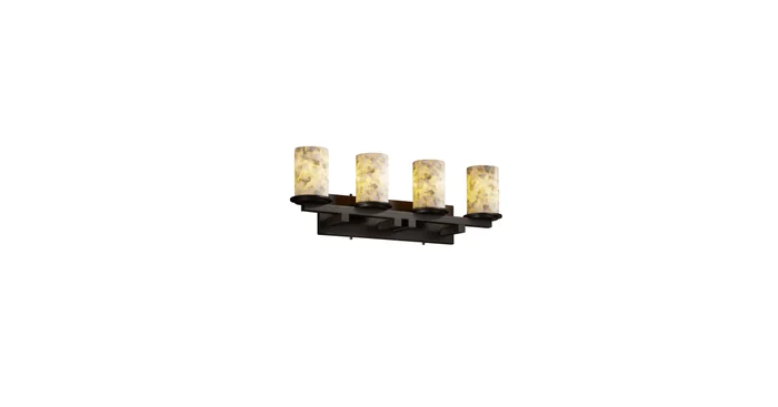 Justice Design Group Alabaster Rocks 4 Light Vanity Light
