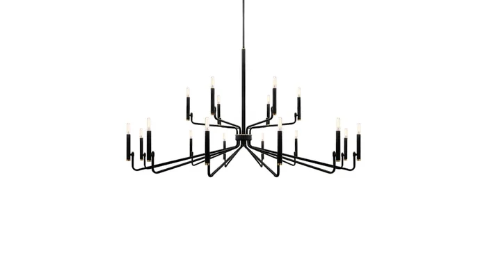 Justice Design Group Bedford 18 Light 57″ Wide Taper Candle Style Chandelier