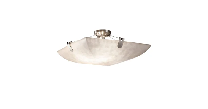 Justice Design Group Clouds 27″ Wide Bowl Semi Flush Mount Ceiling Fixture