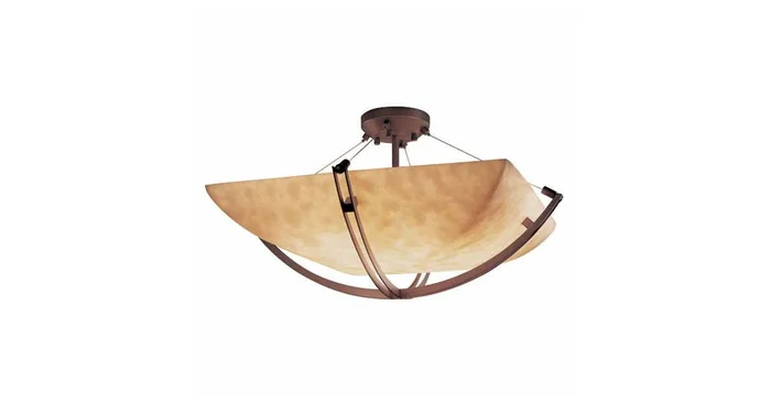 Justice Design Group Clouds 28″ Wide Bowl Semi Flush Mount Ceiling Fixture