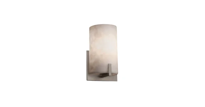 Justice Design Group Clouds 5.5″ Century LED Single Light ADA Approved Bathroom Sconce with Clouds Shade