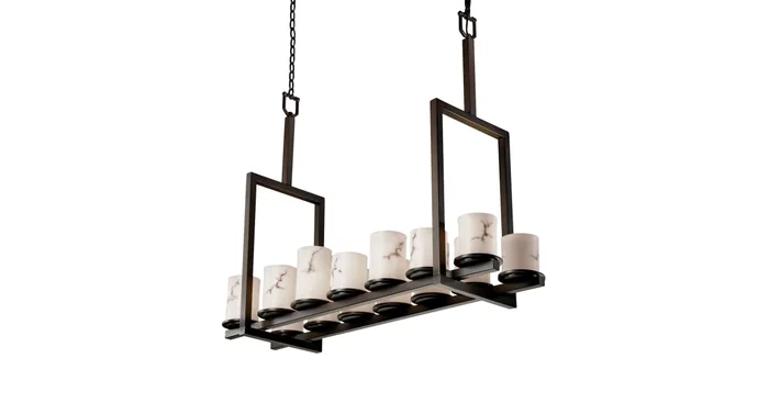 Justice Design Group LumenAria 14 Light 1 Tier Chandelier