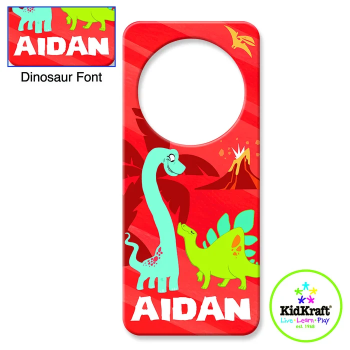 Kidkraft Red Dinosaur Personalized Door Hanger