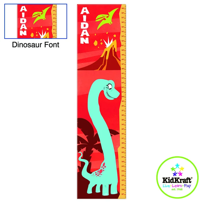 Kidkraft Red Dinosaur Personalized Growth Chart
