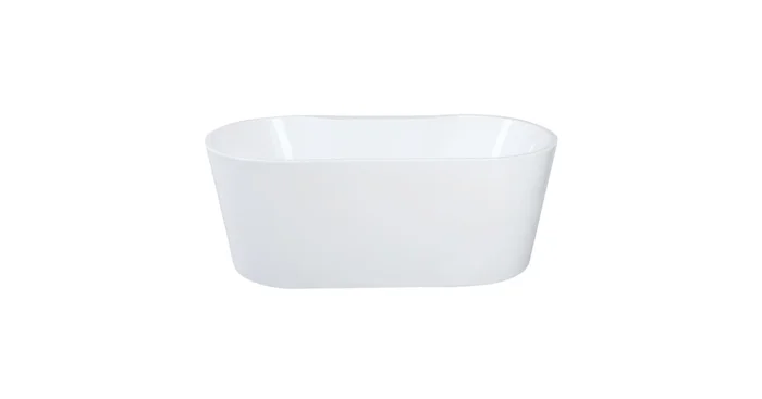 Kingston Brass Aqua Eden 51″ Free Standing Acrylic Soaking Tub with Center Drain, Drain Assembly and Overflow