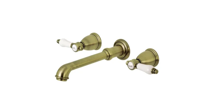 Kingston Brass Bel-Air 1.2 GPM Wall Mounted Widespread Bathroom Faucet