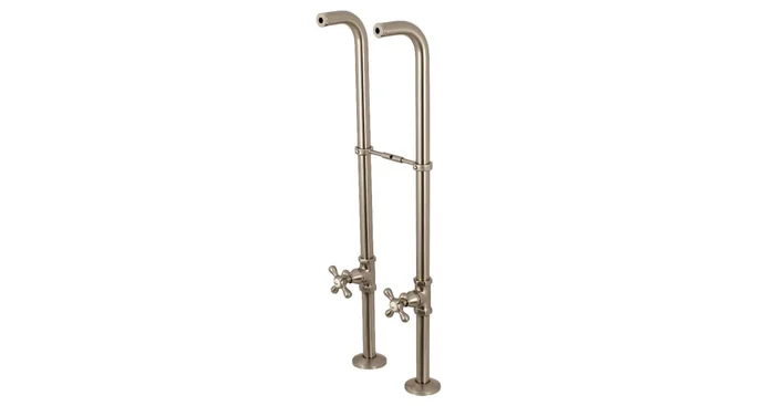 Kingston Brass Rigid Freestanding Tub Riser Supply Kit with Stops