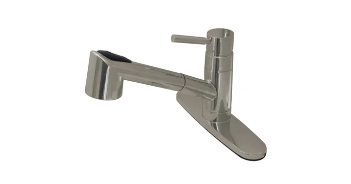 Kingston Brass Wilshire 1.8 GPM Single Hole Pull Out Kitchen Faucet