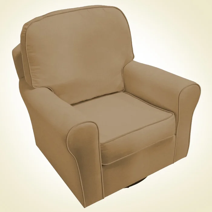 Komfy Kings Serenity Glider in Tan Microfiber