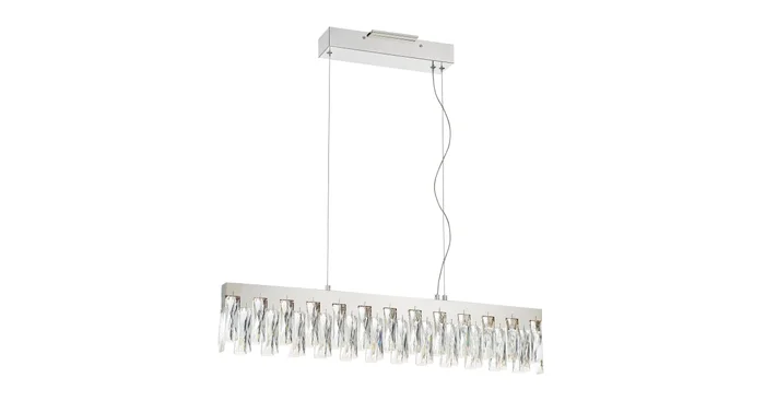 Kovacs Curio 32″ Wide LED Crystal Linear Chandelier