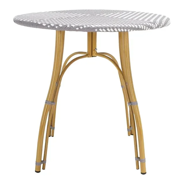 Kylie Bistro Table – Gray/White