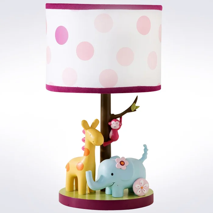 Lambs & Ivy Lollipop Jungle Lamp with Shade