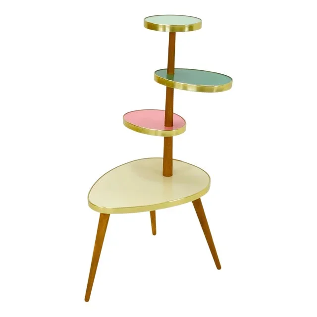 Large Mid-Century Minimalist Plant Stand, Germany, 1950s