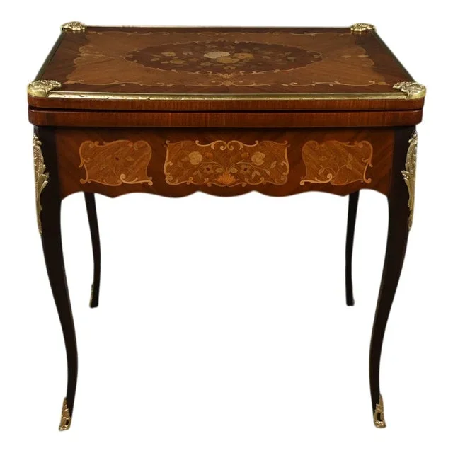 Late 19th Century Louis XV Mahogany Games Table