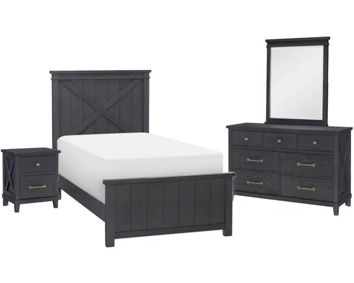 Legacy Classic Kids Flatiron Black Panel Bedroom Set