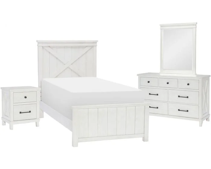 Legacy Classic Kids Flatiron White Panel Bedroom Set