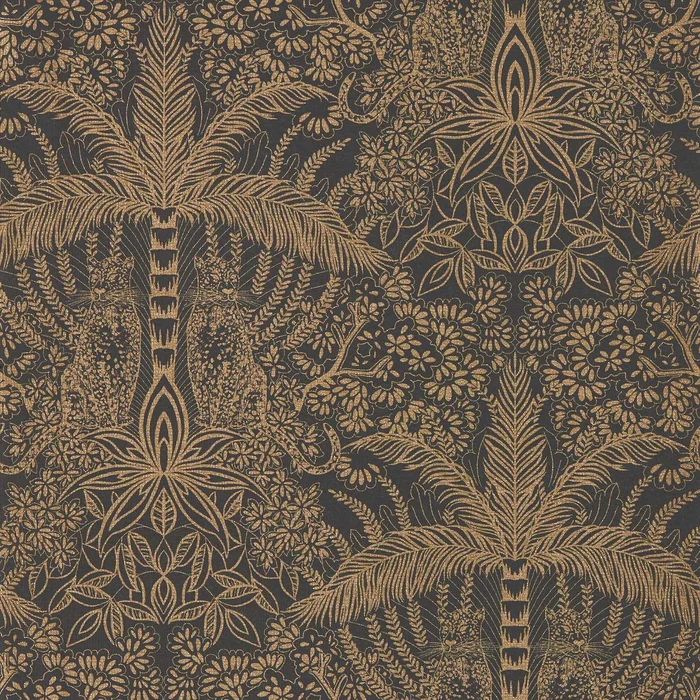 Leopardo Wallpaper – Antique/Noir – Clarke & Clarke
