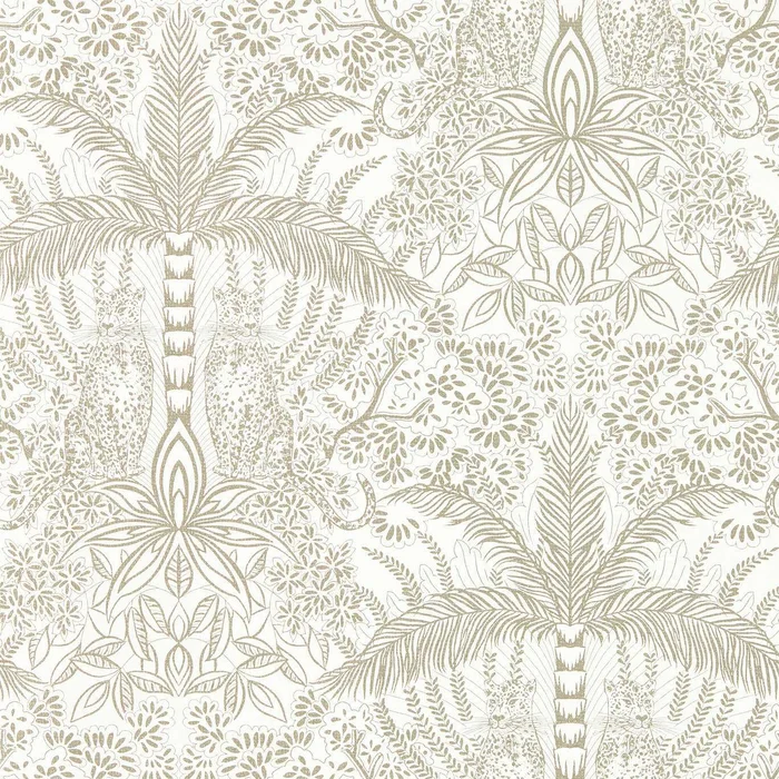 Leopardo Wallpaper – Gold/Ivory – Clarke & Clarke