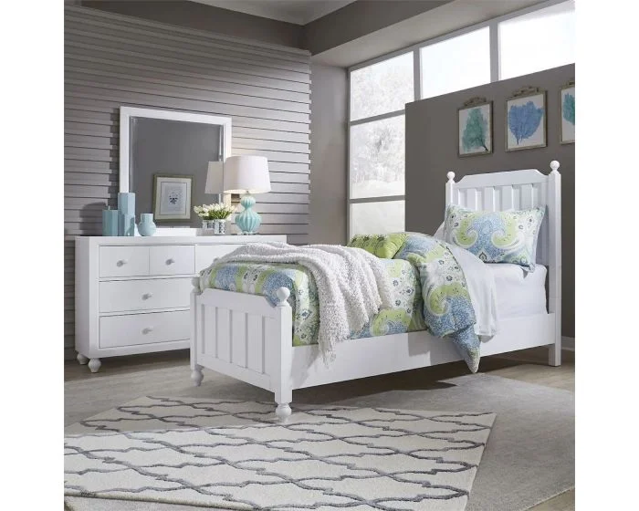 Liberty Furniture Cottage View Panel Bedroom Set in White