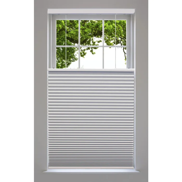 Linen Avenue Cordless Top Down Bottom Up Blackout Cellular Shade 70 W x 84 H White