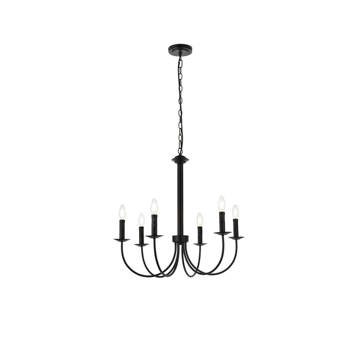 Living District Brielle 6 lights pendant in black