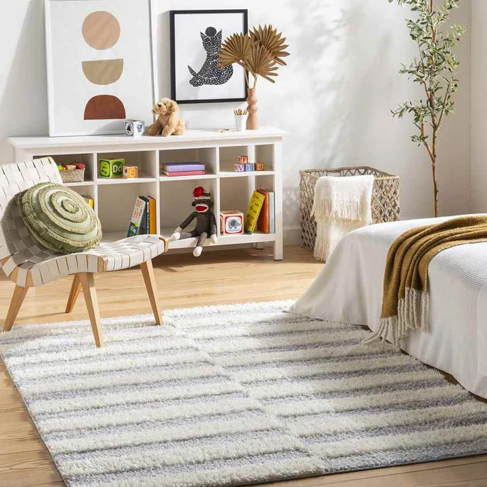 Lodomillo Modern Light Gray Area Rug
