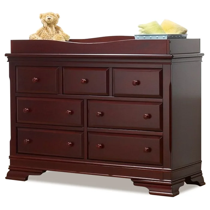 Lusso Manchester Double Dresser in Merlot