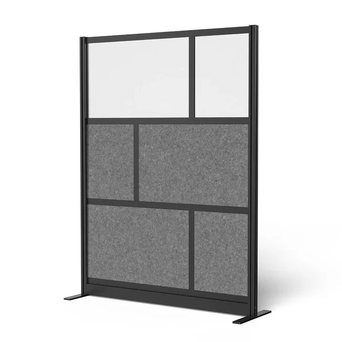 Luxor Modular Wall Room Divider System – Black Frame – 53″ x 70″ Starter Wall