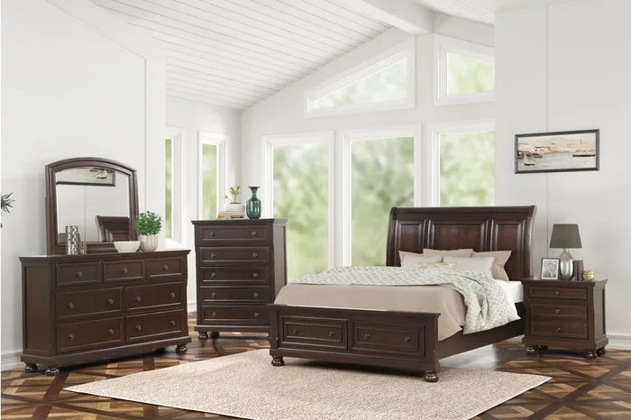 Magnolia Brown Platform Bedroom Set