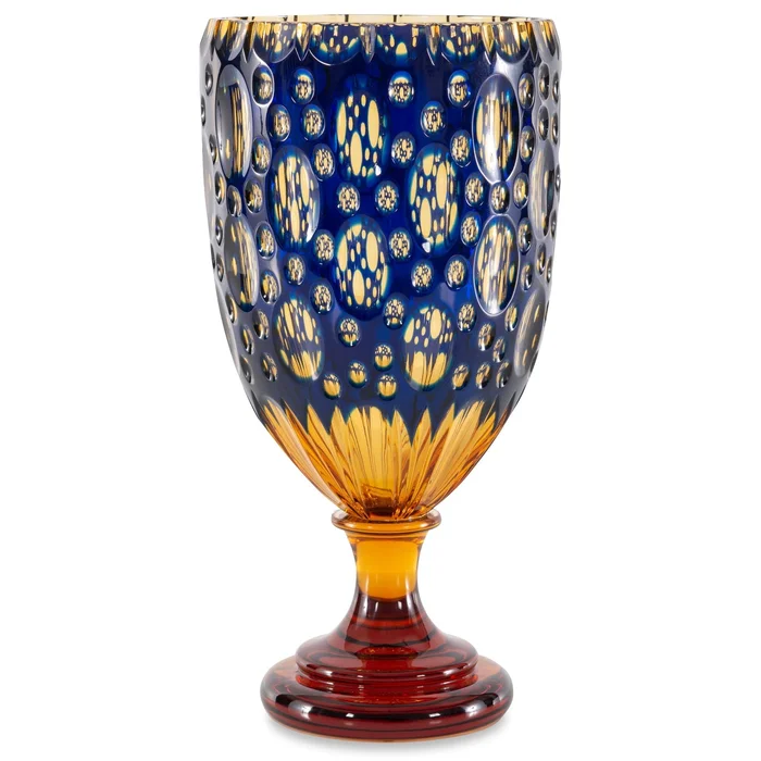 Maitland Smith Handcarved Crystal Vase DSC