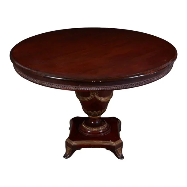 Maitland Smith Neoclassic Style Parcel Gilt Center or Breakfast Table