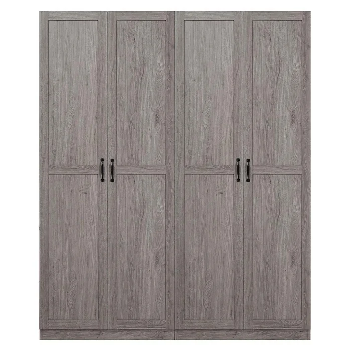 Manhattan Comfort – 2-Piece Cornelia Storage Closet 1.0 and 2.0 in Grey – 2-23BC-GY