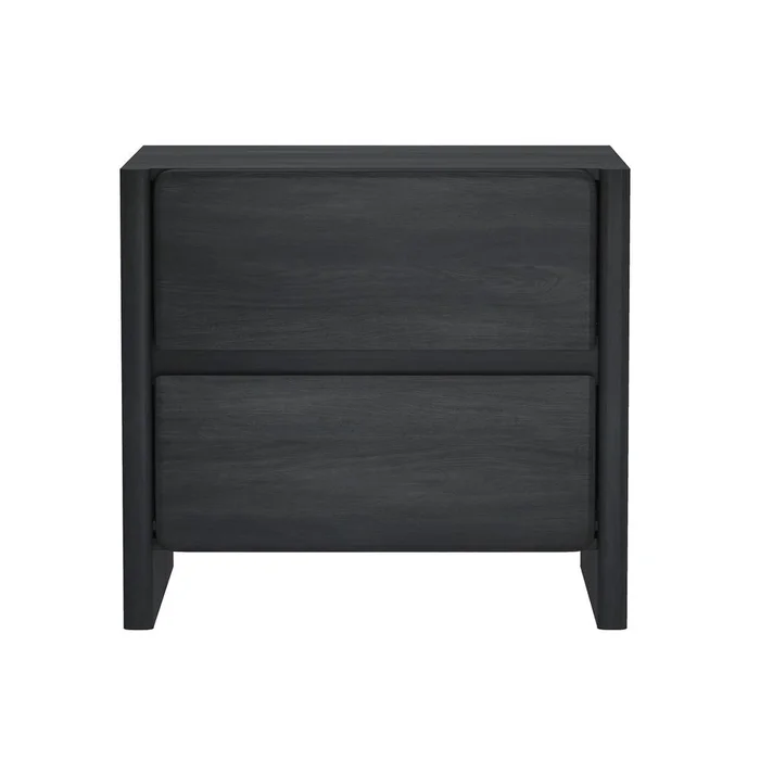 Manhattan Comfort – Linda 24in Nightstand in Charcoal Grey (2-Drawer) – NS015-GY