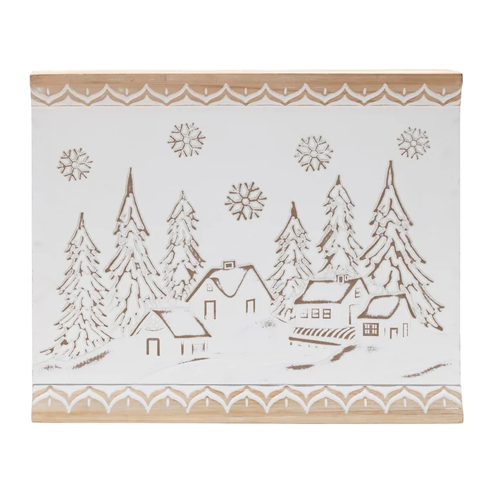 Melrose International Christmas Wall Art 19″L x 16″H Wood/MDF