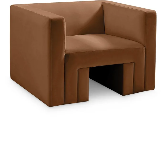 Meridian Furniture – Henson Saddle Velvet Chair – 665Saddle-C