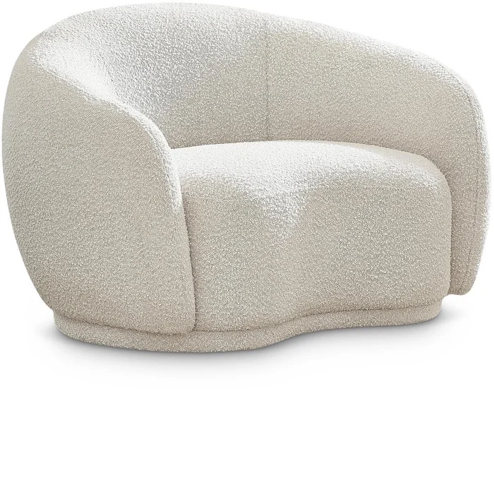 Meridian Furniture – Hyde Cream Boucle Fabric Chair – 693Cream-C