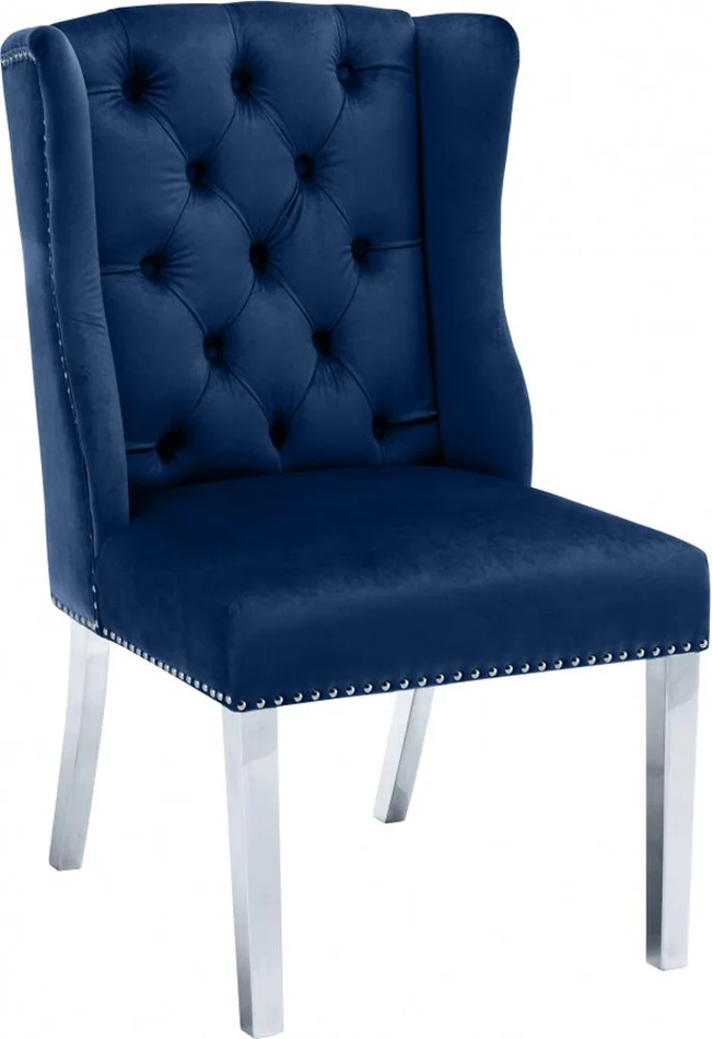 Meridian Furniture – Suri Grey Velvet Dining Chair (Set of 2) – 809Grey-C