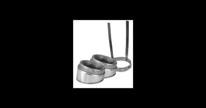 Metalbest 8″ Inner Diameter – Galva-Temp Class A Chimney Pipe – Double Wall – 15 Degree Elbow Kit