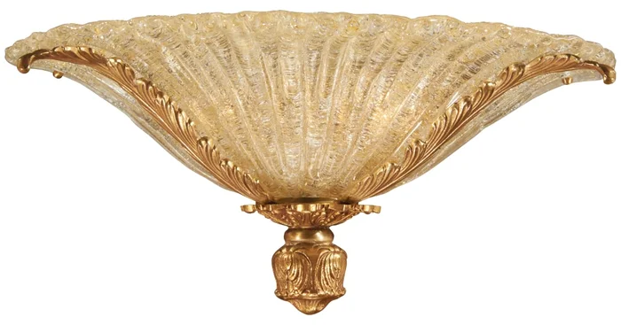 Metropolitan 2 Light 18″ Wide Wall Sconce with Gold Glass Shade from the Metropolitan Collection
