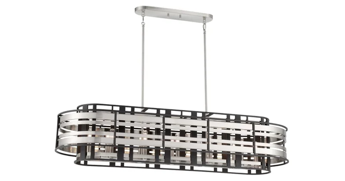 Metropolitan Presten 12 Light 50″ Wide Billiard Chandelier