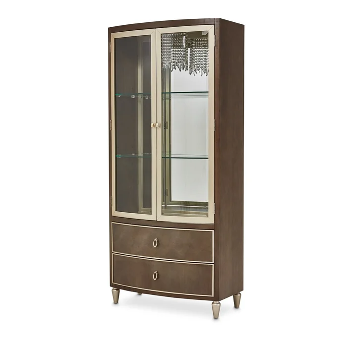 Michael Amini Villa Cherie Hazelnut Display Cabinet TF