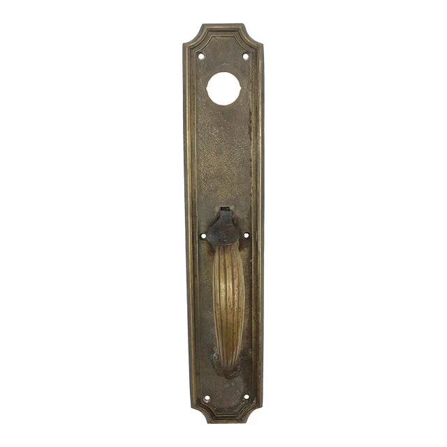 Mid 20th Century Art Deco Reading Bronze Door Pull